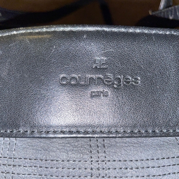 RARE Courreges VINTAGE Suède Leather Bag HTF - Picture 6 of 13